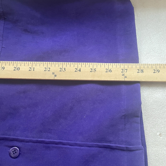 Vintage 90s Notations Jacket Women Medium Purple Red Hat Lady Button Front Top - Picture 11 of 12